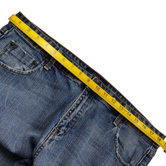 Levi Strauss Signature Stretch Low Rise Bootcut Denim Blue Jeans Women's Size 16 - Picture 11 of 12